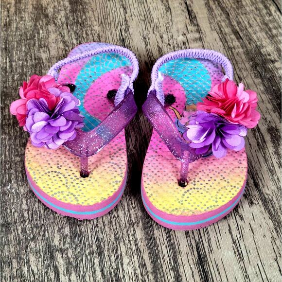 Cute Bundle of Kids Summer Flip Flops Size S (5) NWOT - Picture 6 of 7